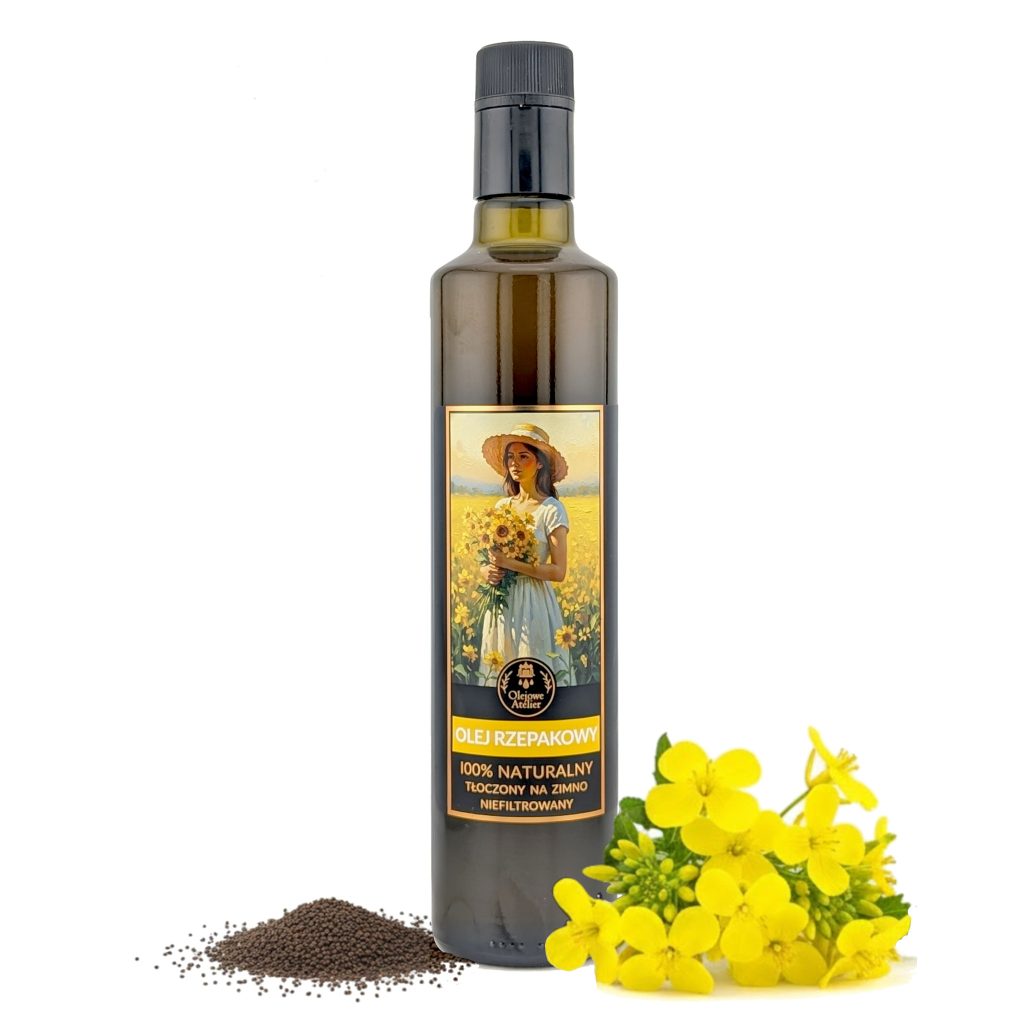 olej rzepakowy w butelce